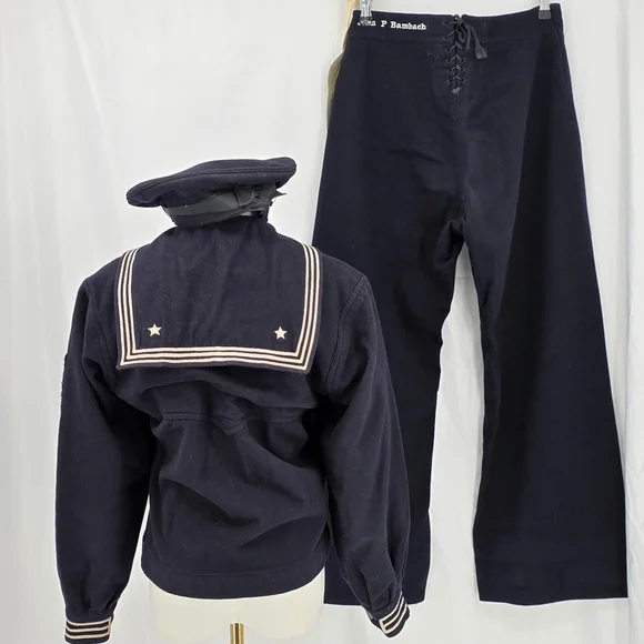 WWII US Navy Named Uniform Grouping John P Bambach 1944 Ration Books Photos - Picture 2 of 16